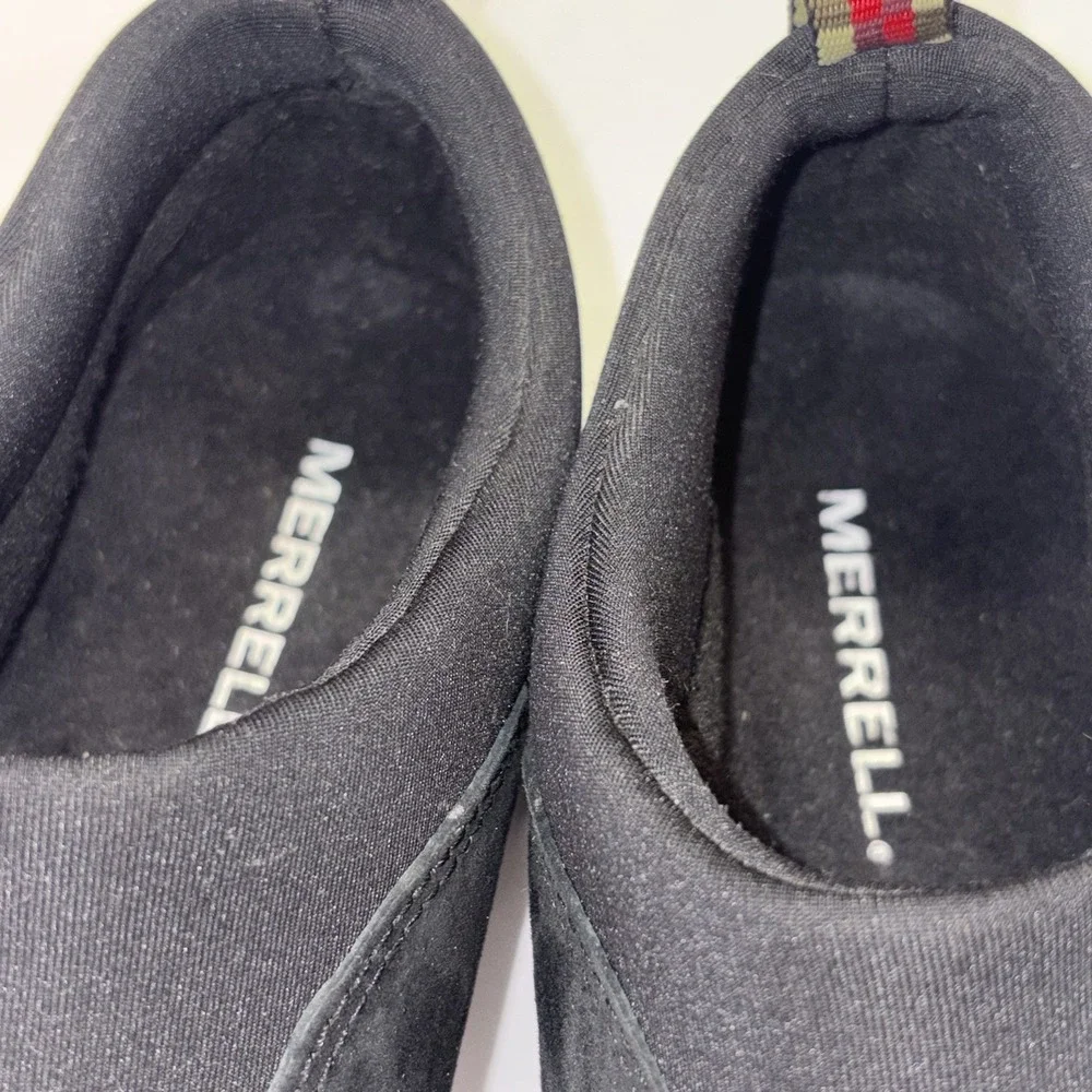 Merrell Winter Moc 3 Mens Slip On Hiking Shoe Suede Size 8.5 Black